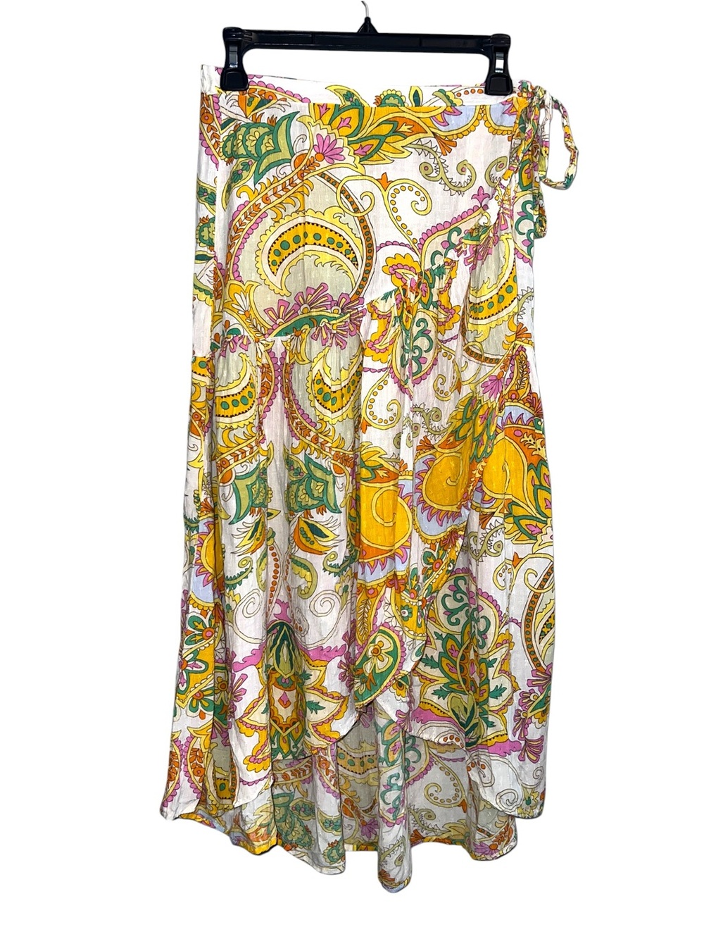 Haute Hippie Paisley Wrap Maxi Skirt Boho Festival Cottagecore Small